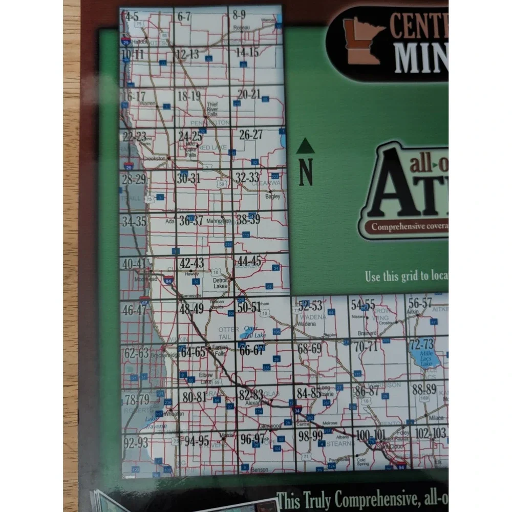 Central & Northwest Minnesota All Outdoors Atlas by Sportsman's Connection VG